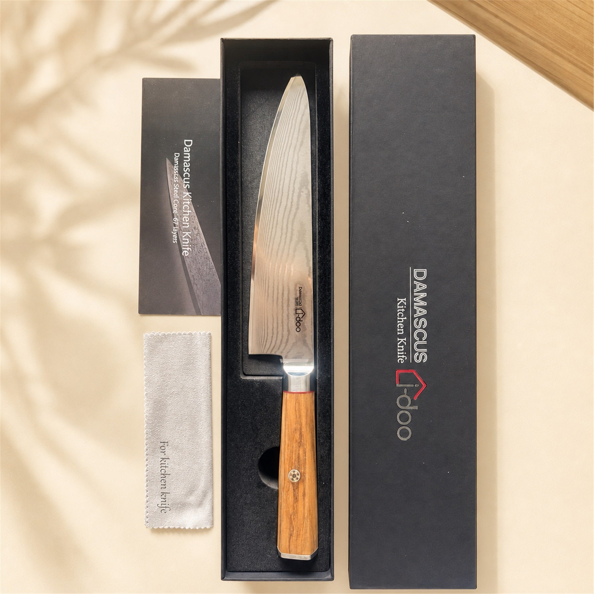 i-DOO Bondi Series chef’s knife with its real presentation packaging