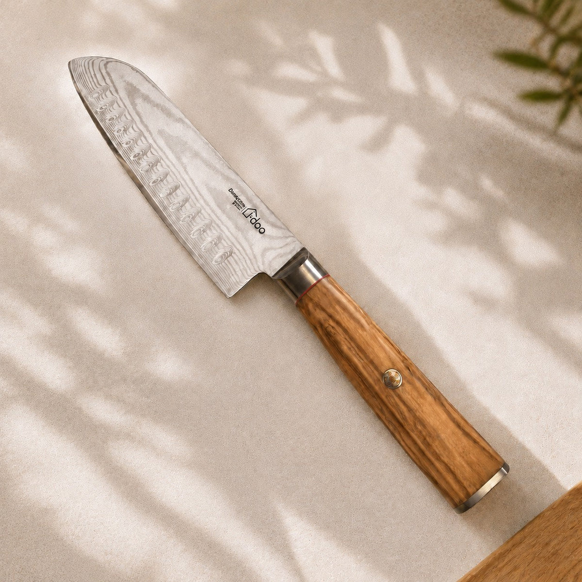 i-DOO Bondi Series 7-inch Damascus Santoku knife