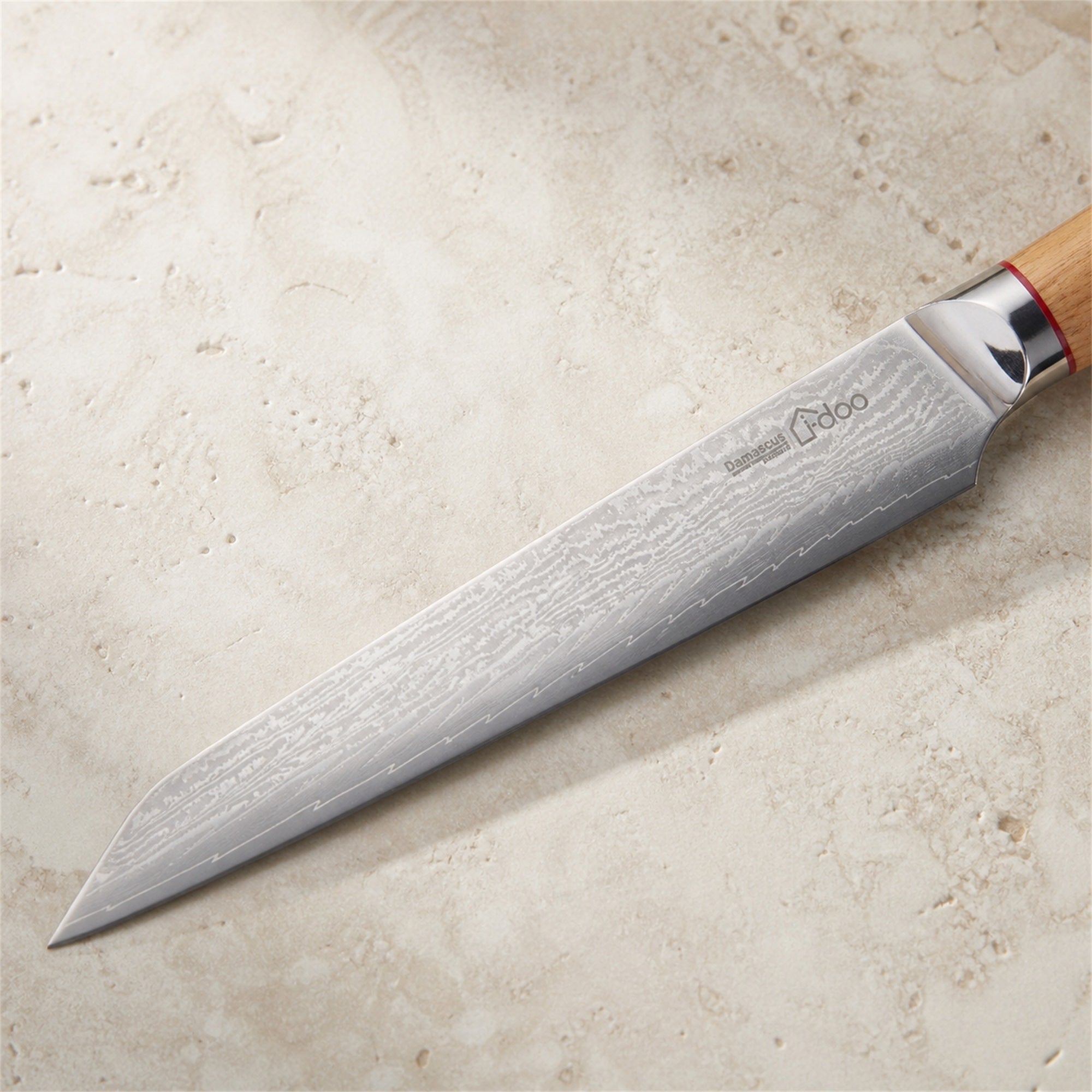 DSLK-FQ Damascus blade craftsmanship detail