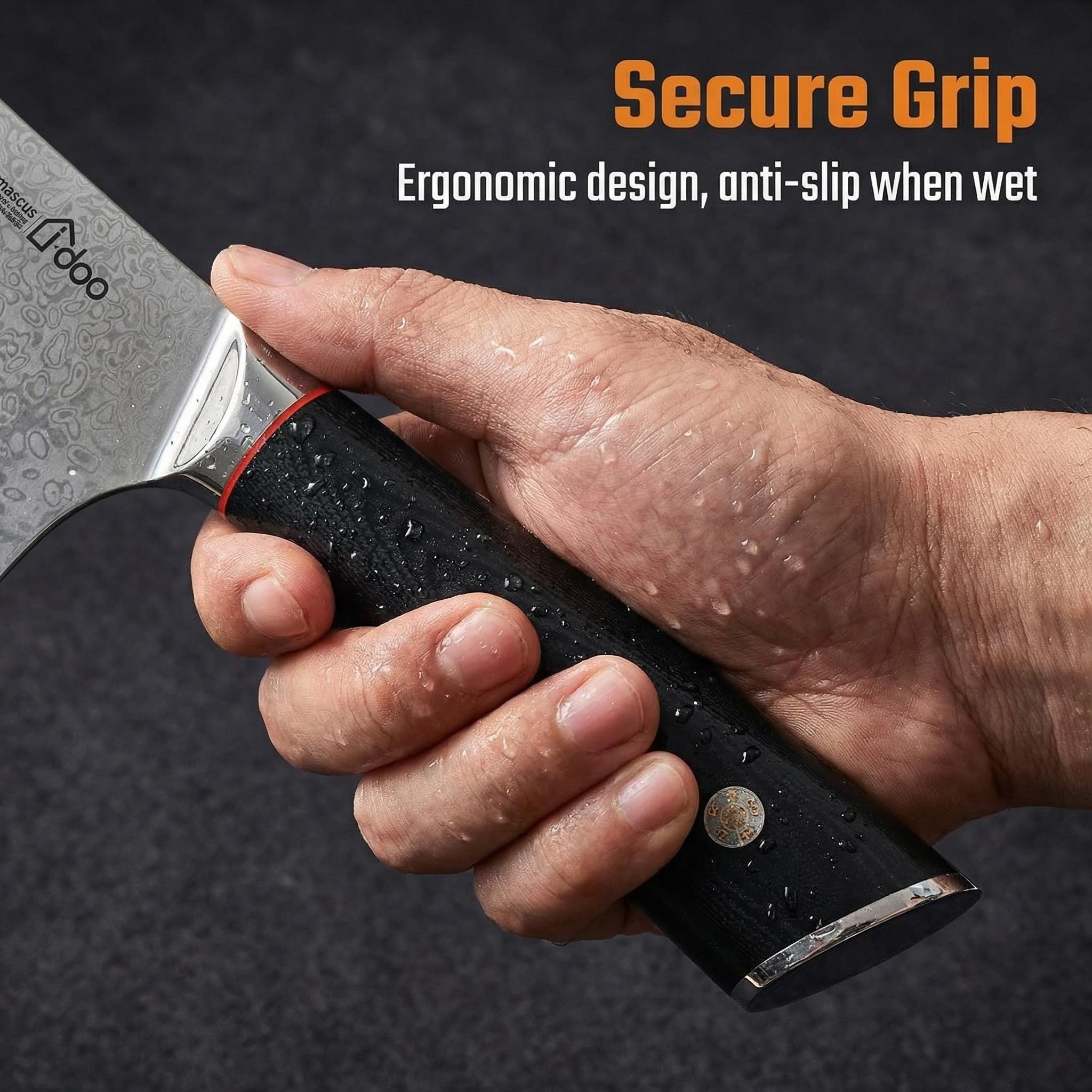 Damascus Cleaver Knife image 4