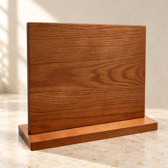 Magnetic Wooden Knife Block, Freestanding 90° — Housewarming Gift