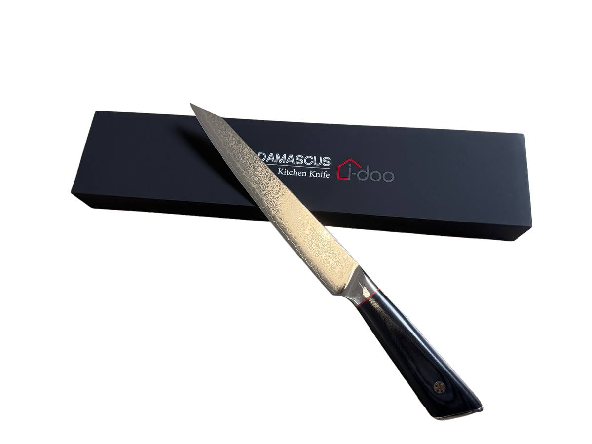 Actual slicing knife and IDOO presentation box